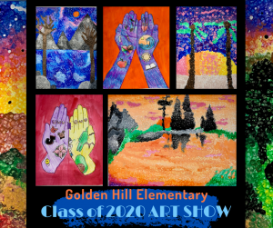 graphic announcing student art show