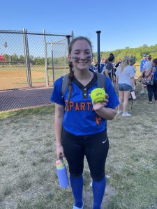 Kailey Stolowski gets her 100th career hit.