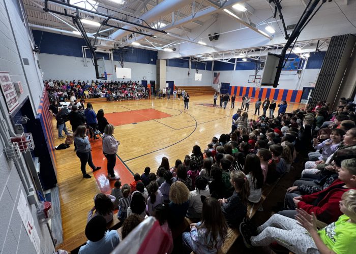 Gymnasium of Students and Staff at No Shave November event