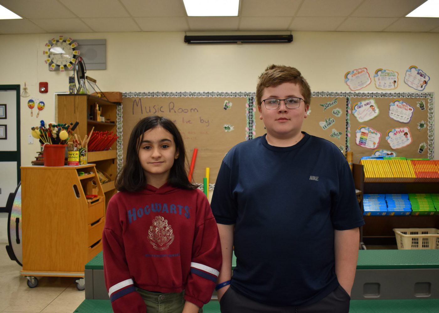 Isabella Karpen and Brenden Hannigan, OCMEA All-County Elementary Chorus