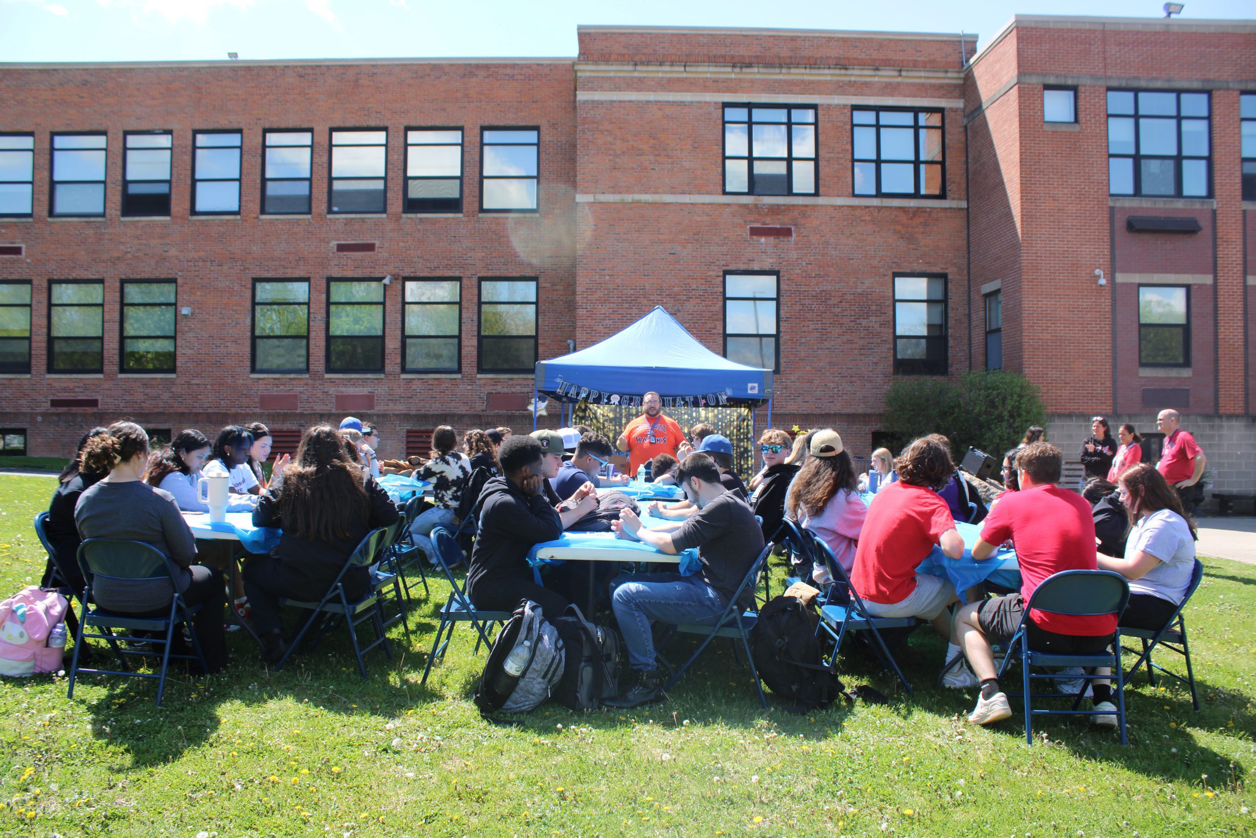 Students enjoy sweet treats at Decision day celebration