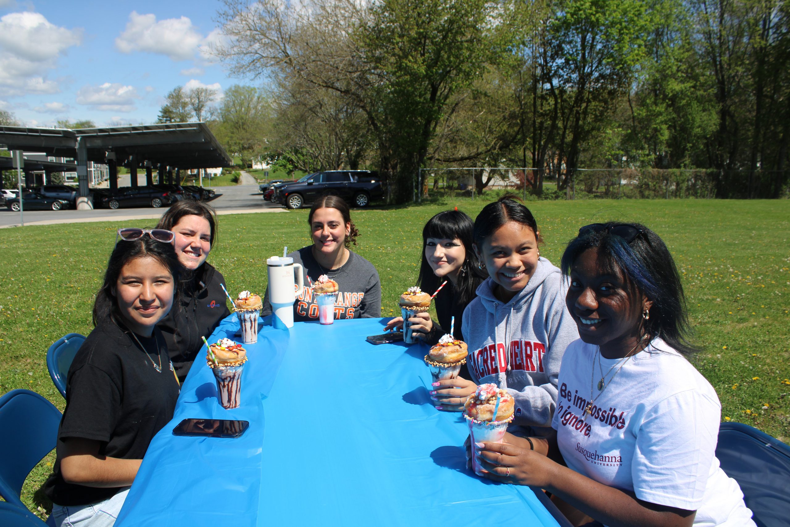 Students enjoy sweet treats at Decision day celebration